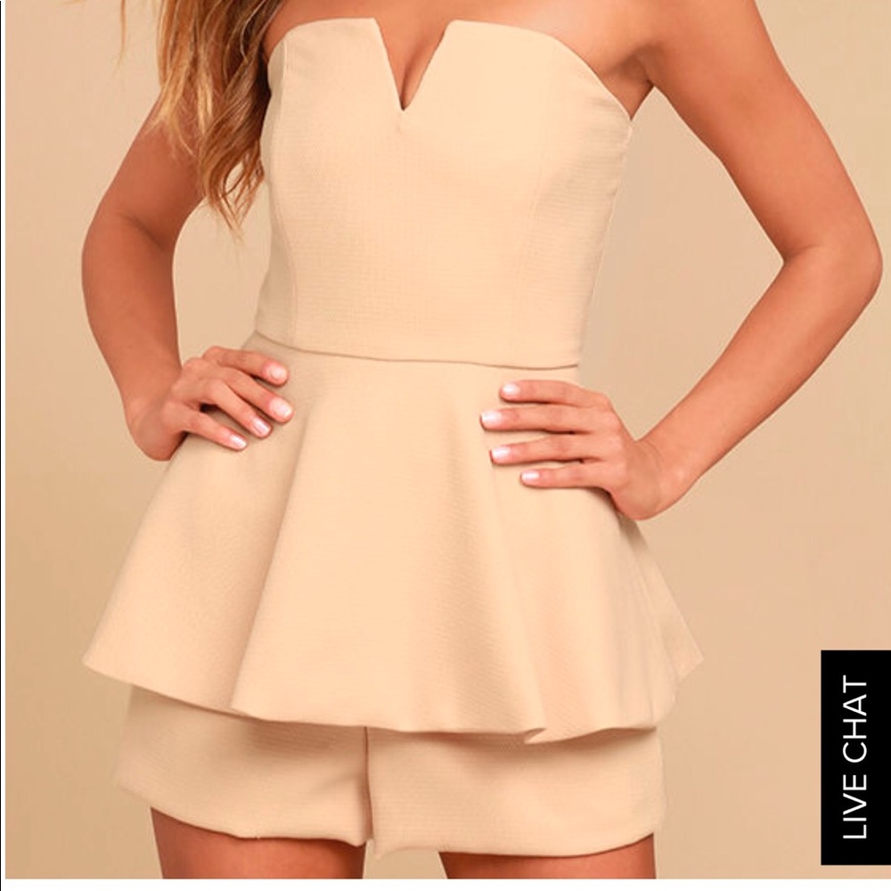 Nude Dressy Romper